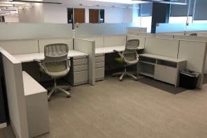 Two workstations with chairs, SW Office Furniture, Phoenix AZ